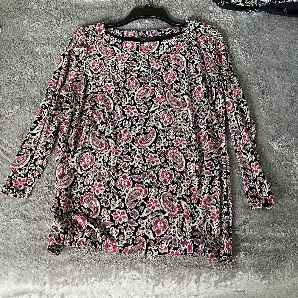 Floral print J Jill blouse